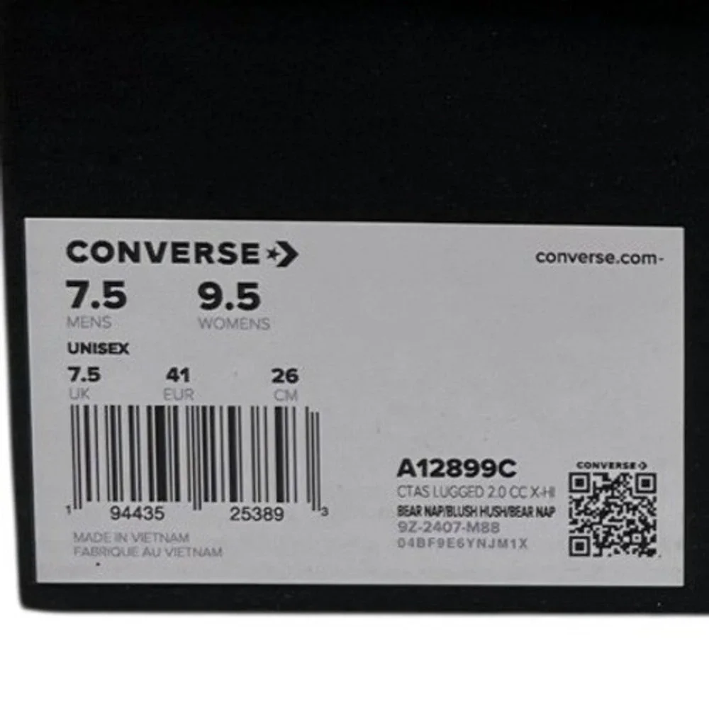 Converse Chuck Taylor All Star Lugged 2.0 CC X-Hi Boots Women‎ 9.5 Waterproof